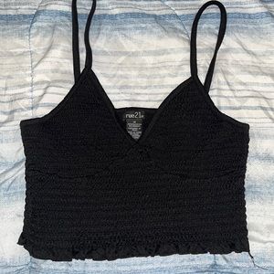 Black rue 21 crop top